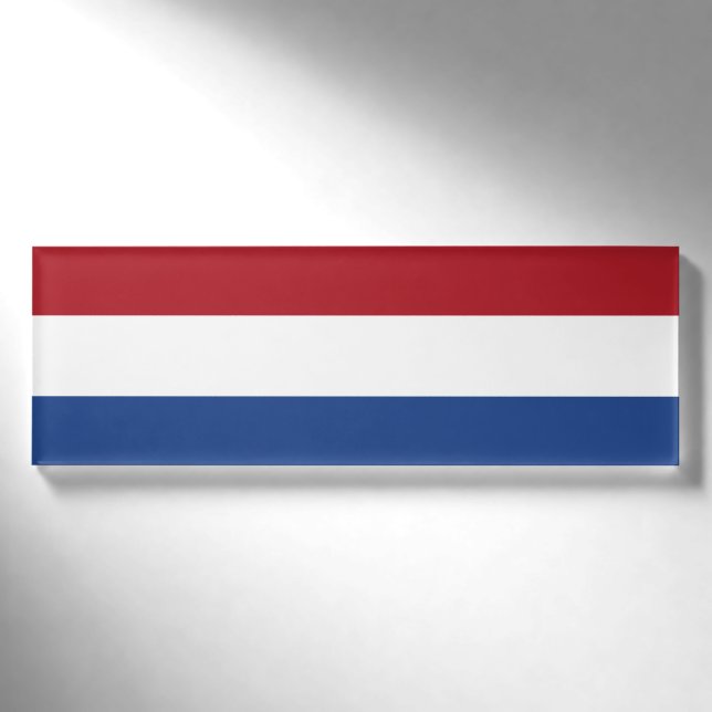 Badge D'identification Drapeau national de Pays-Bas, Hollande, (Devant)