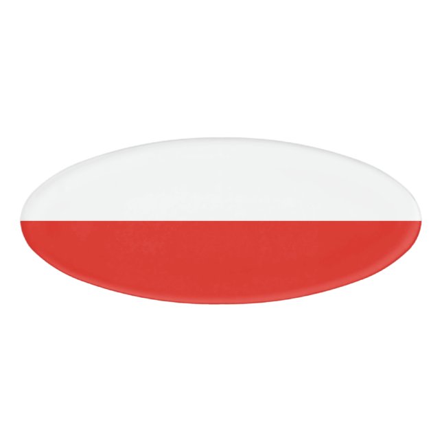 Badge D'identification Drapeau polonais (Devant)