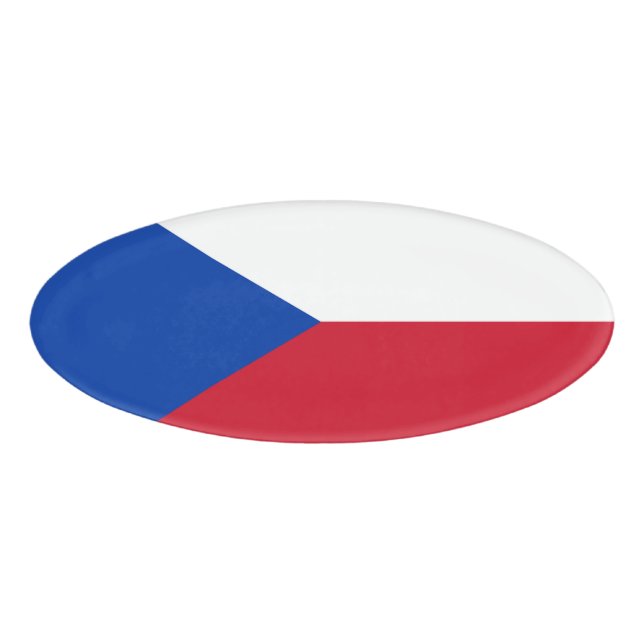 Badge D'identification Drapeau République tchèque (Devant)