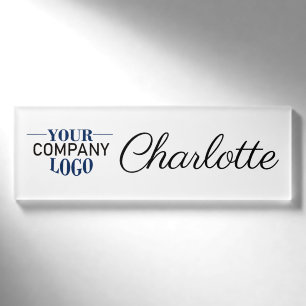 Badge D'identification Élégant logo personnalisé de l'entreprise ou de l'