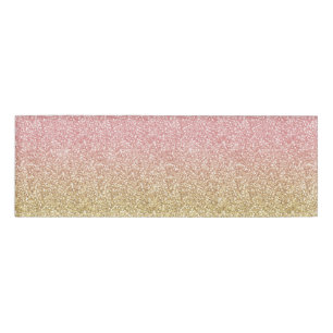 Badge D'identification Élégante Parties scintillant Gold et Rose Gold Spa