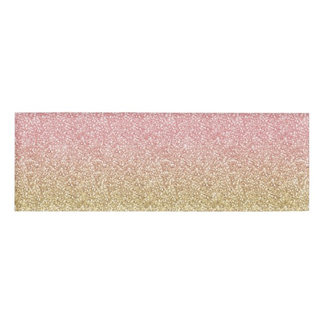 Badge D'identification Élégante Parties scintillant Gold et Rose Gold Spa (Devant)