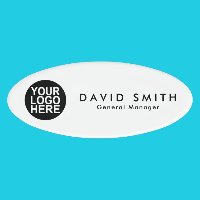 Badge D'identification Employé du logo d'entreprise personnalisé (Créateur téléchargé)