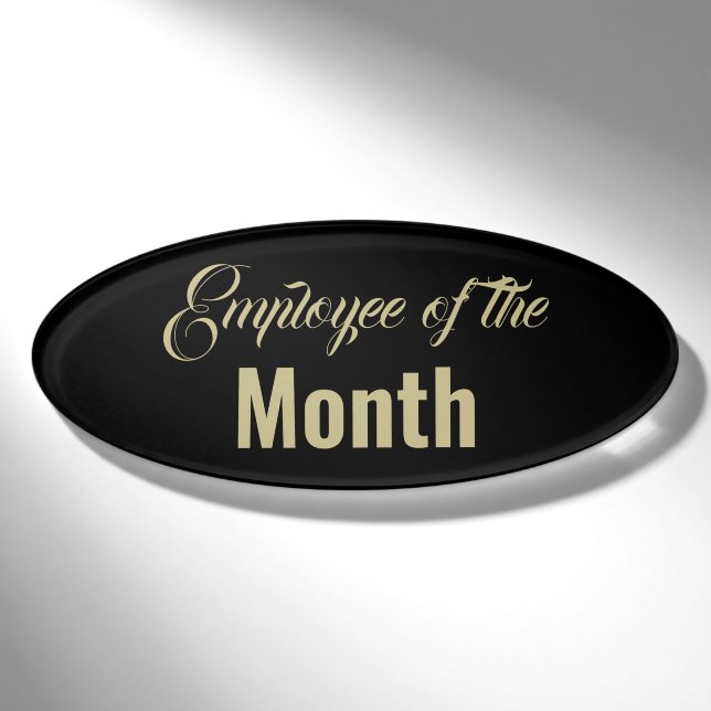 Badge D'identification Employé du mois (Devant)
