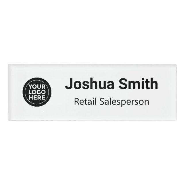Badge D'identification Employé fait sur commande de logo (Devant)