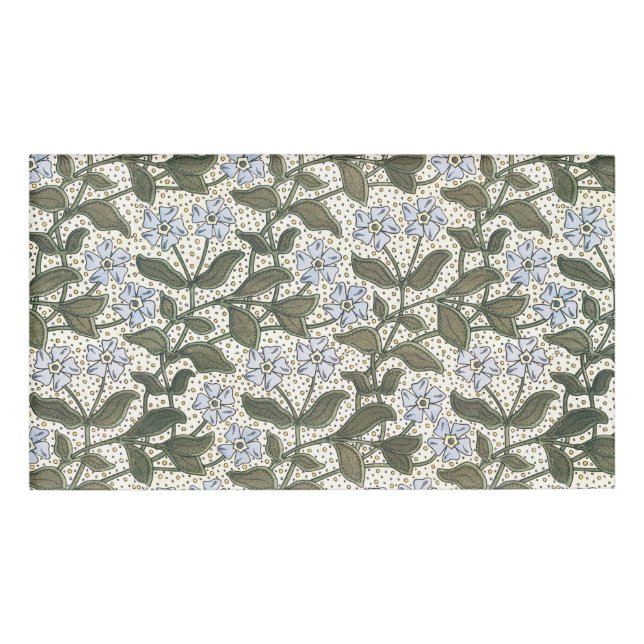 Badge D'identification Été Périwinkel Fleur Plutôt Élégant Floral (Devant)