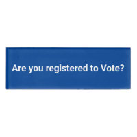 Êtes-vous inscrit pour voter? démocrate blanc bleu