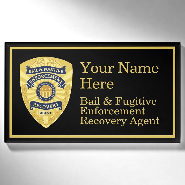 Badge D'identification Étiquette de nom de l'agent de restauration automa (Devant)