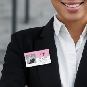 Badge D'identification Étiquette de nom d'employé d'entreprise avec logo