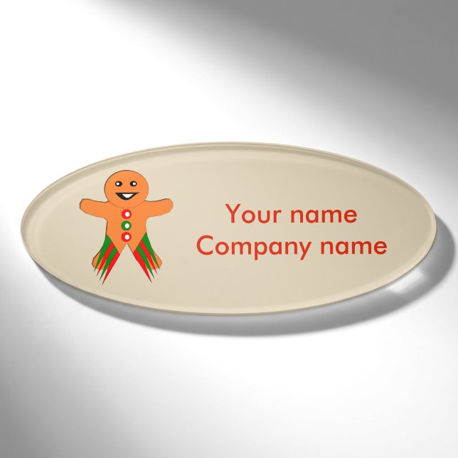 Badge D'identification Étiquette du nom personnalisé de l'homme de la fêt (Devant)