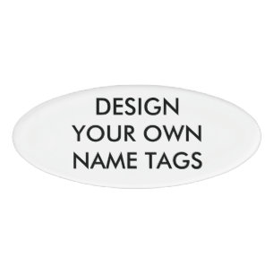 Badge D'identification Étiquette/insigne nommés ovales personnalisés p