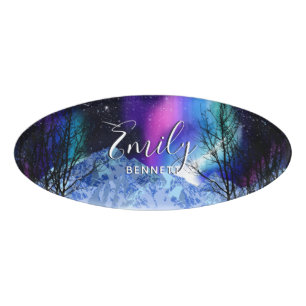 Badge D'identification Étiquette Nom de l'hiver Wonderlights