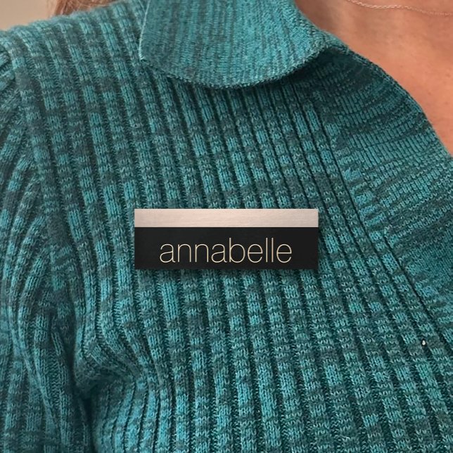 Badge D'identification Étiquette rose Gold Salon Employé Nom magnétique (Créateur téléchargé)