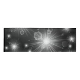 Badge D'identification étoiles argentées