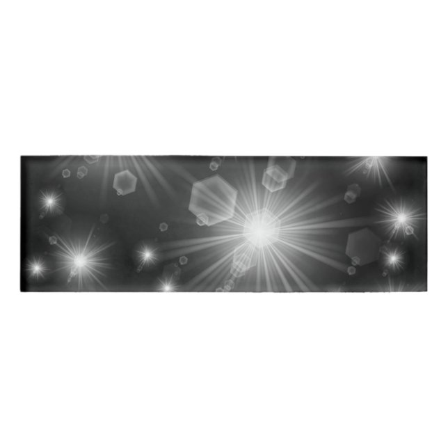 Badge D'identification étoiles argentées (Devant)