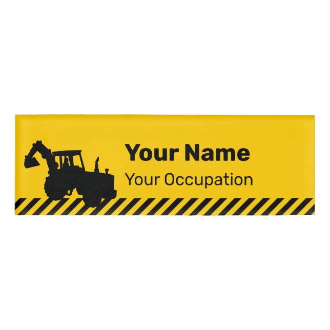Badge D'identification Excavateur (Devant)