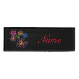 Badge D'identification Explosion de feux d'artifice Thunder_Cove