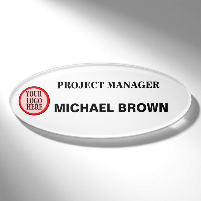 Badge D'identification Faites une étiquette nommée personnalisée avec le (Devant)