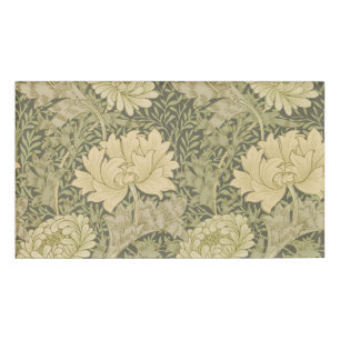 Badge D'identification Fleur de Sauge Chrysanthème de William Morris