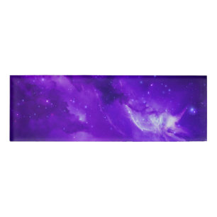 Badge D'identification Galaxie avec étoiles dans l'espace