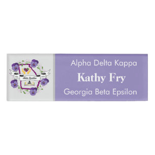 Badge D'identification Georgia Beta Epsilon Nametag Modèle