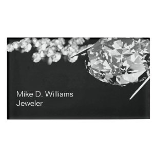 Badge D'identification Glitzy Jeweler Nom du personnel Tags