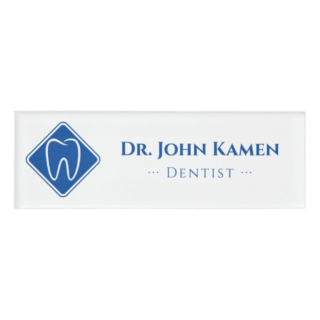 Badge D'identification Gold Dentist | Dents chanceux (Devant)