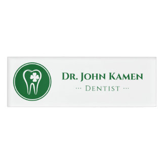 Badge D'identification Gold Dentist | Dents chanceux