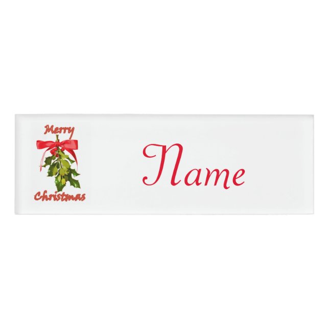 Badge D'identification gui de Joyeux Noël (Devant)