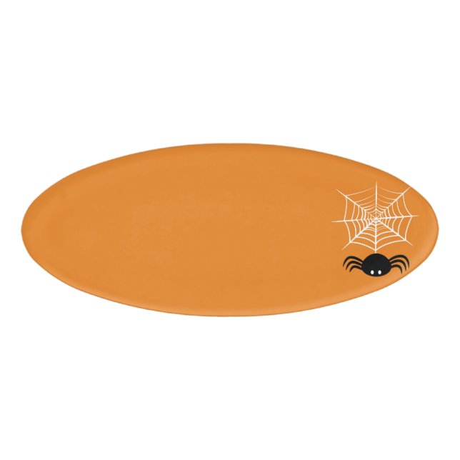 Badge D'identification Halloween Spider Web (Devant)