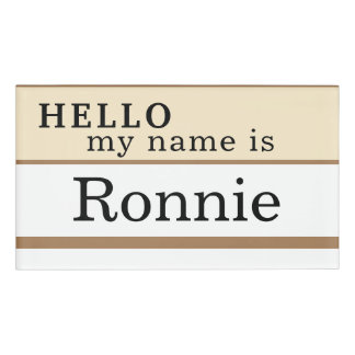 Badge D'identification Hello Personalize name tag