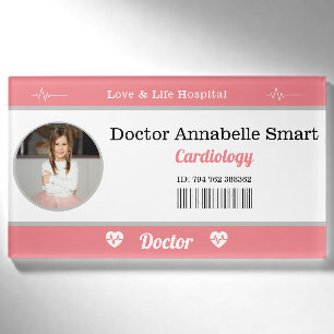 Badge D'identification ID Médicale pour enfants