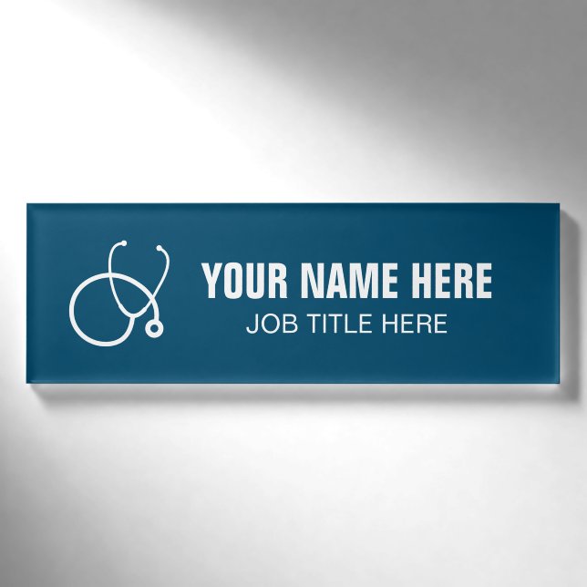 Badge D'identification Indications de nom magnétique pour le médecin ou l (Devant)