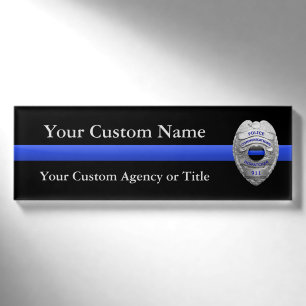 Badge D'identification Insigne de communication de la police de la ligne