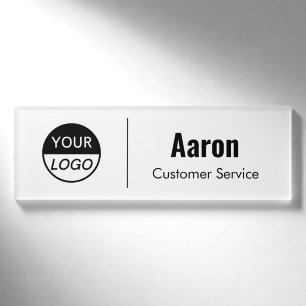 Badge D'identification Insigne de nom   Magnet Custom Logo Employé