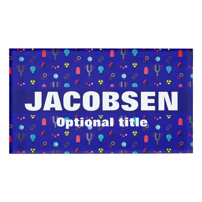 Badge D'identification Insigne de science de l'équipement physique (Devant)