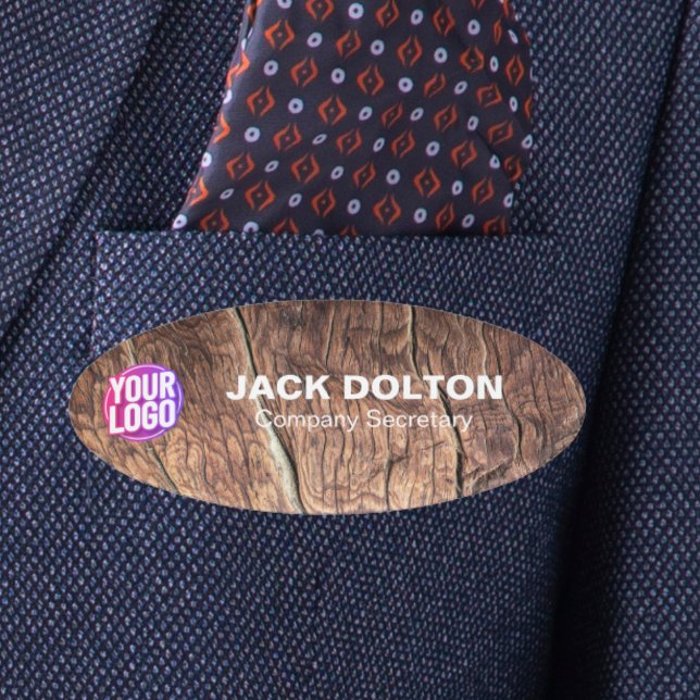 Badge D'identification Insignes d'employé unique : logo/photo Customisé (Custom Logo or Photo Employee Job Title & Name Tag)