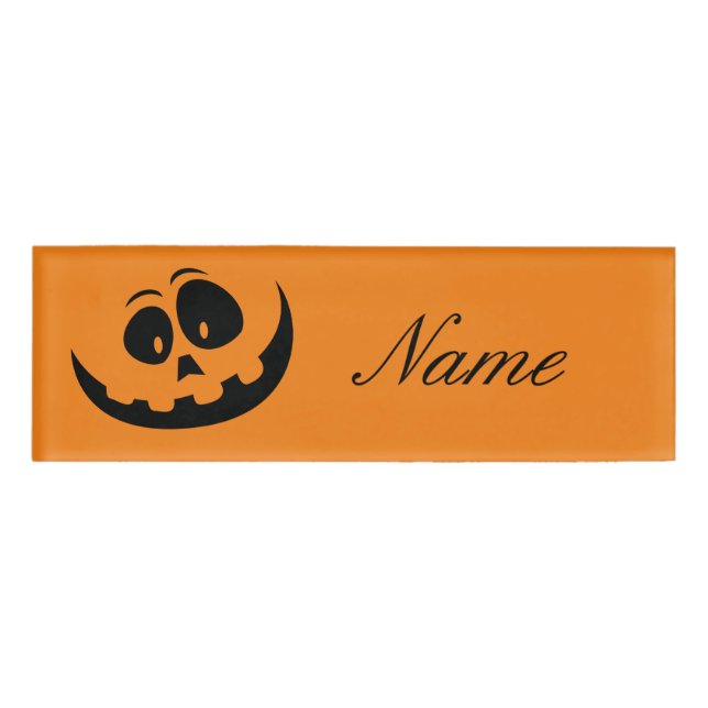 Badge D'identification Jack O'lantern Thunder_Cove souriant (Devant)