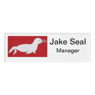 Badge D'identification Jake Seal Petite Étiquette de Nom