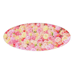 Badge D'identification Jardin rose