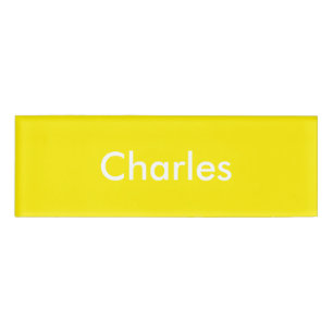 Badge D'identification Jaune Daffodique Modèle personnalisé