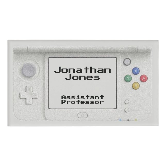 Badge D'identification Jeu électronique à main personnalisé Vieux-École (Devant)