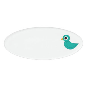 Badge D'identification Joli oiseau bleu