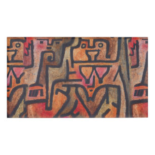 Badge D'identification Klee Expressionniste Forêt Abstraite Art Moderne