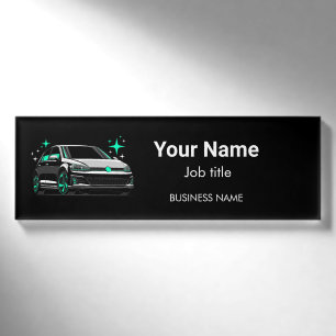 Badge D'identification Lavage de voiture mobile et détail personnalisé