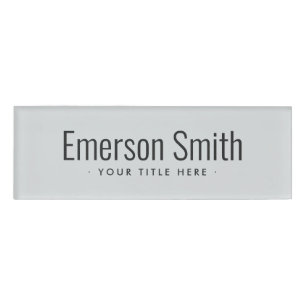 Badge D'identification Lecteur magnétique gris clair professionnel moder