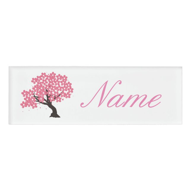 Badge D'identification Les cerisiers de Sakura s'épanouissent à Thunder_C (Devant)