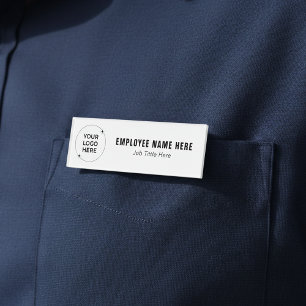 Badge D'identification Logo de société minimaliste moderne Employé