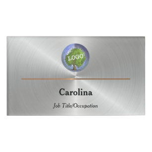Badge D'identification Logo d'entreprise Entreprise Argent magnétique