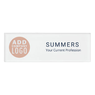 Badge D'identification Logo d'entreprise moderne Employés d'entreprise